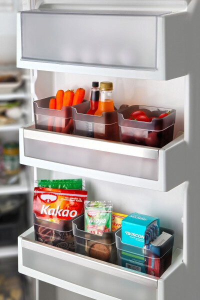 Large 6-Pack Multi-Purpose Refrigerator Door Organizer Box - Multi-Purpose Organizer 0.95ml - 2