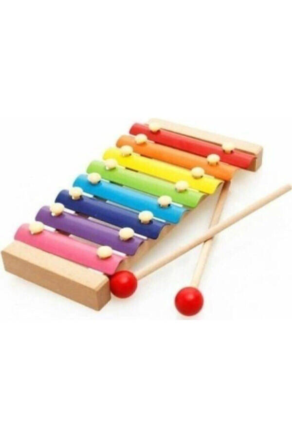 Large Wooden Xylophone 8 Notes 8 Tones 25 Cm 8 Keys Sounding Selephone Toy - 2