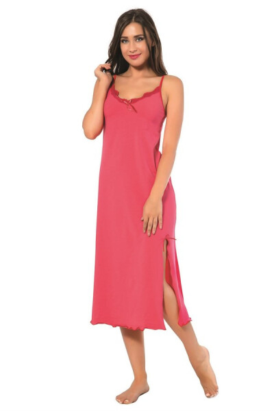 Women's Long Nightgown With Rope Strap 902 - 1