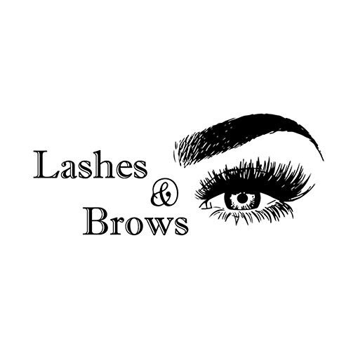 Lash & Brows Wall Decal Beauty Salon Shop Eyebrows Wall Art Sticker Eyelashes Extensions Decor - 4