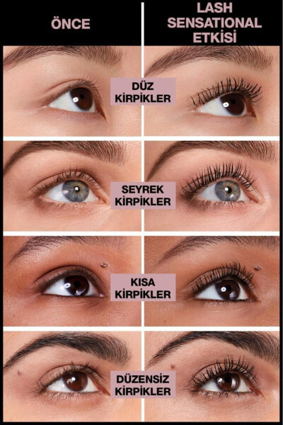 Lash Sensational Yelpaze Etkili Intense Black Maskara - Ekstra Siyah - 8