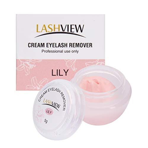 LASHVIEW Eyelash Extension Remover Cream, Special LILY Flavor Cream, Lash Extension Remover Cream Professional Eyelash Extensions Remover for Salon, 5g - 1