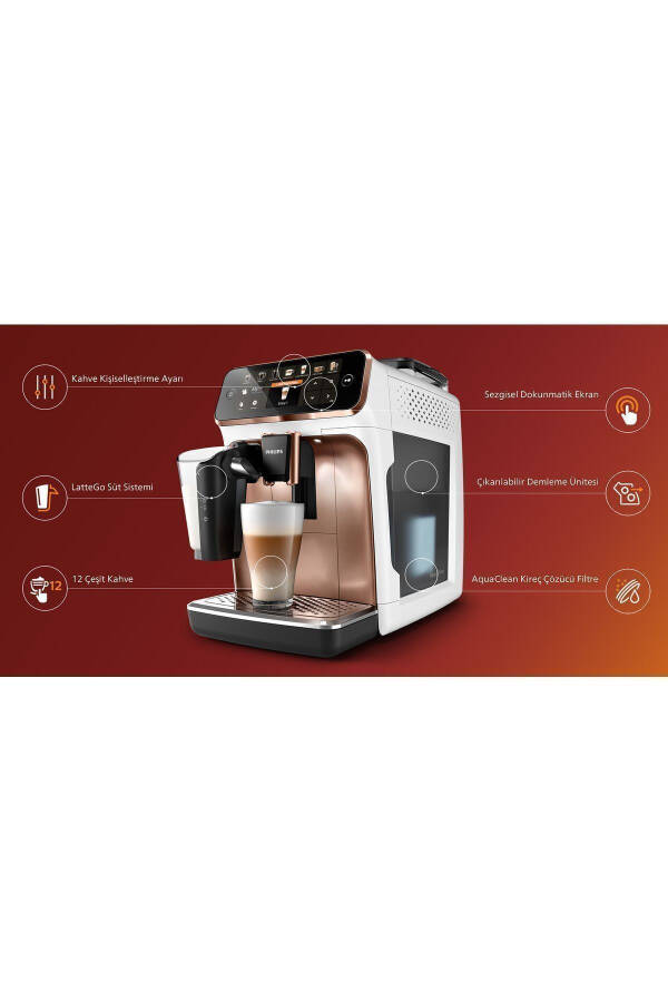 LatteGo Fully Automatic Espresso Machine, 12 Drinks at the Touch of a Button, EP5443/70 - 10