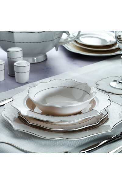 Laura Dinner Set 60 Pieces - Platinum - 3