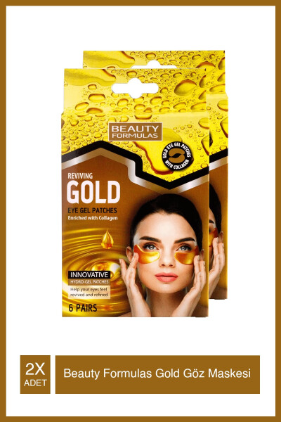 Lavender and Hydrolyzed Collagen Extract Gold Eye Mask 6 Pieces X2 Packs - 2