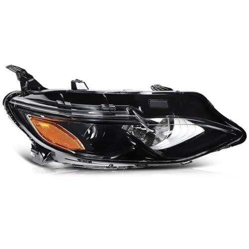 LBRST Headlight Assembly for Chevrolet for Malibu 2019-2022 Chrome Housing Amber Reflector Clear Lens Driver and Passenger Side Headlamp - 3