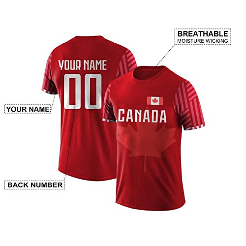 Lcaaq Custom Canada 22/23 Soccer T Shirt Uniforms For Men Women Youth Personalize Your Name Number Fans Gifts S-5XL - 2