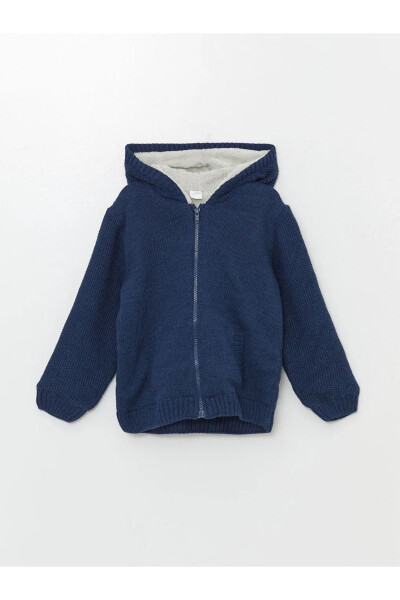 LCW Baby Hooded Boys Knit Cardigan - 1