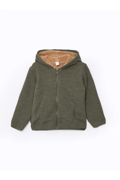 LCW Baby Hooded Boys Knit Cardigan - 4