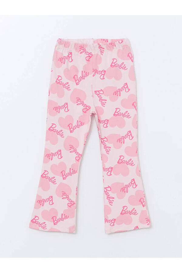 LCW baby Pink Printed Elastic Waist Printed Baby Girl Leggings 3 Pack - 9