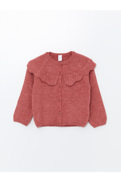 Lcw Bike Collar Basic Baby Girl Cardigan - 1