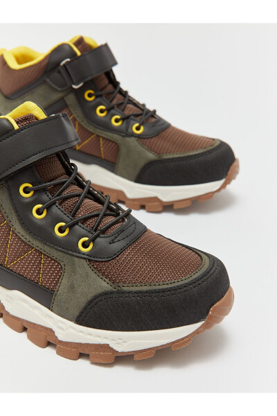 Lcw boys' trekking boots with laces and velcro. - 3