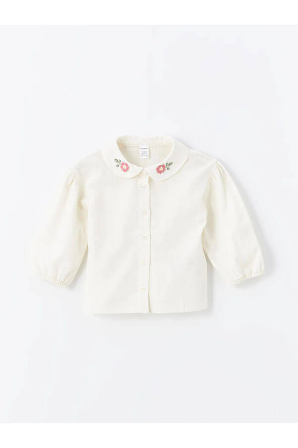 LCW ECO Baby Neck Long Sleeve Embroidered Girl Baby Shirt - 3