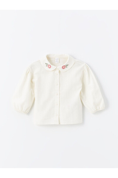 LCW ECO Baby Neck Long Sleeve Embroidered Girl Baby Shirt - 1