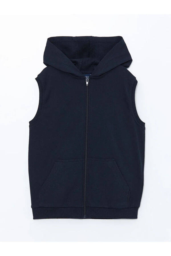 LCW ECO Navy Hooded Boys Vest - 1