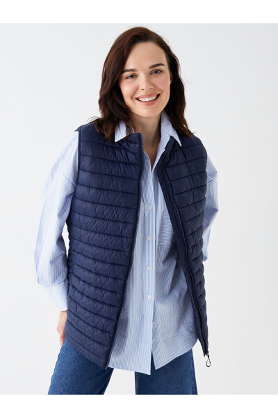 LCW Grace Women's Stand Collar Down Vest - 1