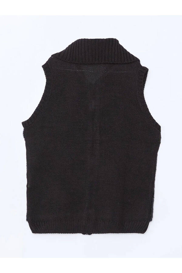 LCW Kids Black Girl Knit Vest - 3