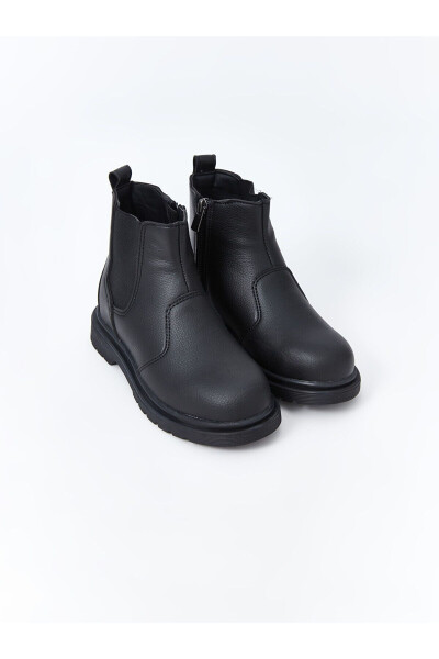 Lcw Leather-Look Zippered Boys' Boots - 1