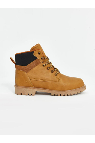 LCW STEPS boys' boots, camel hair lined and laced. - 5