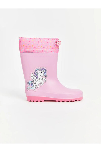 LCW STEPS Girl's Rain Boots - Sweet Pink Print - 1