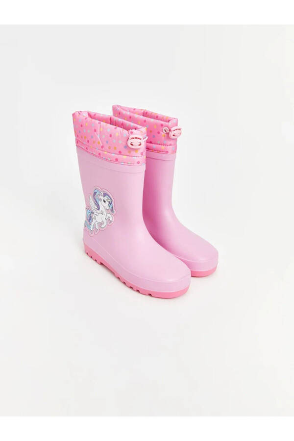 LCW STEPS Girl's Rain Boots - Sweet Pink Print - 2