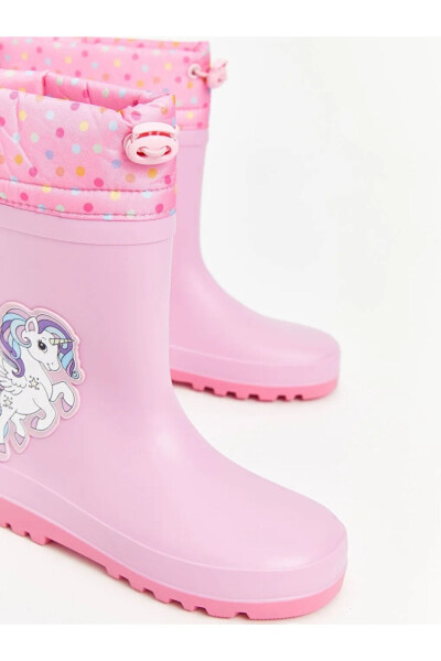 LCW STEPS Girl's Rain Boots - Sweet Pink Print - 3