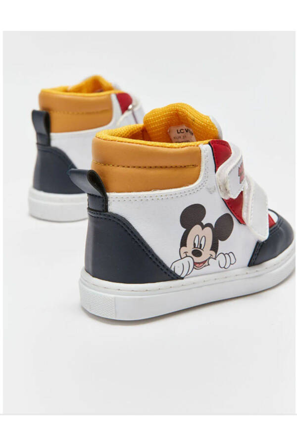 LCW STEPS Mickey Mouse Lisanslı Cırt Cırtlı Erkek Bebek Botu - 4