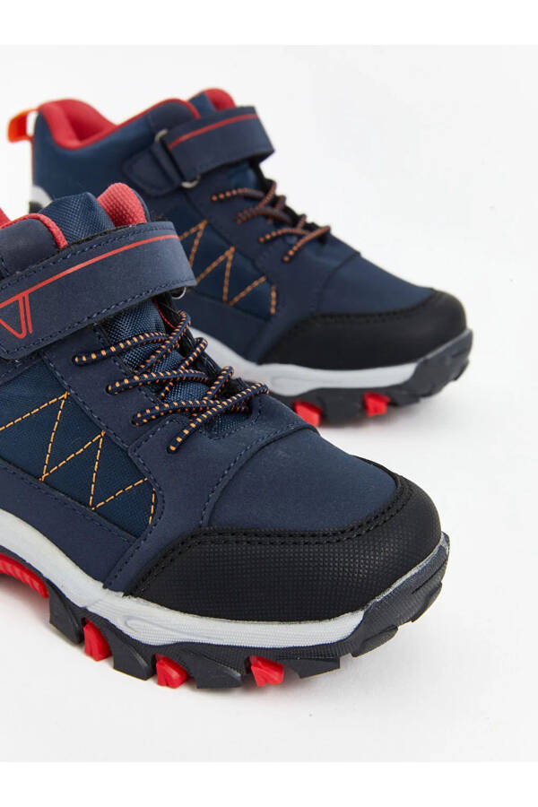 LCW STEPS Navy Blue Lace-Up and Velcro Boys Trekking Boots - 6