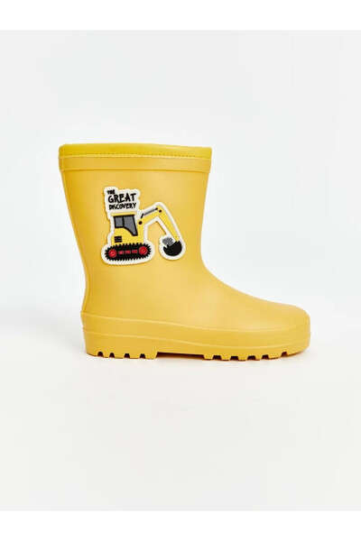 LCW STEPS Yellow Printed Boys Rain Boots - 4