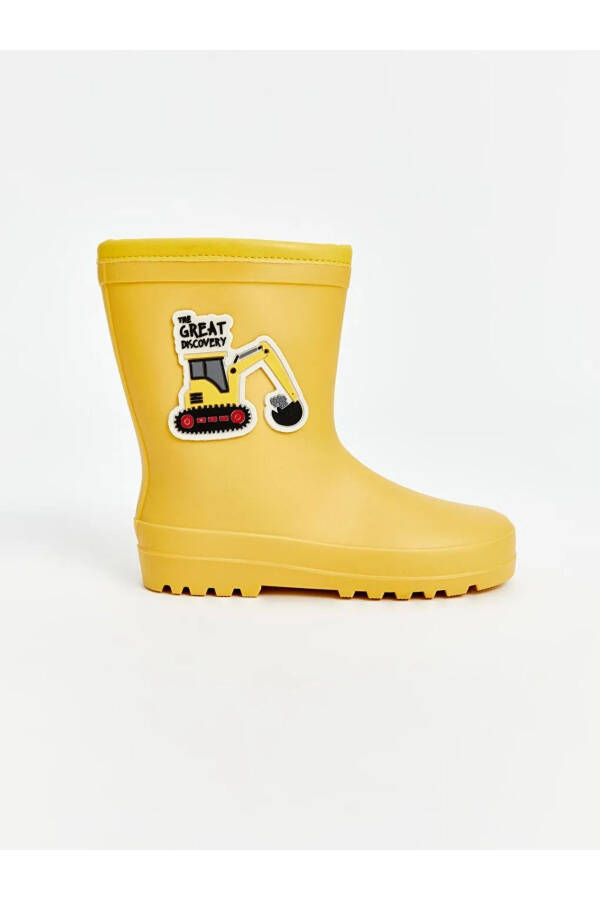 LCW STEPS Yellow Printed Boys Rain Boots - 4