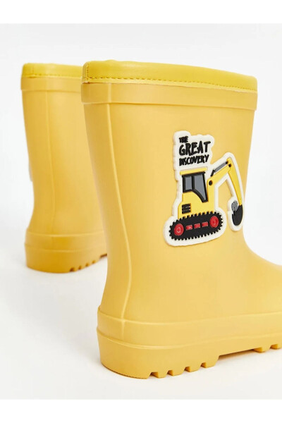 LCW STEPS Yellow Printed Boys Rain Boots - 6