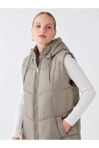 LCW Women's Hooded Puffer Vest - 1