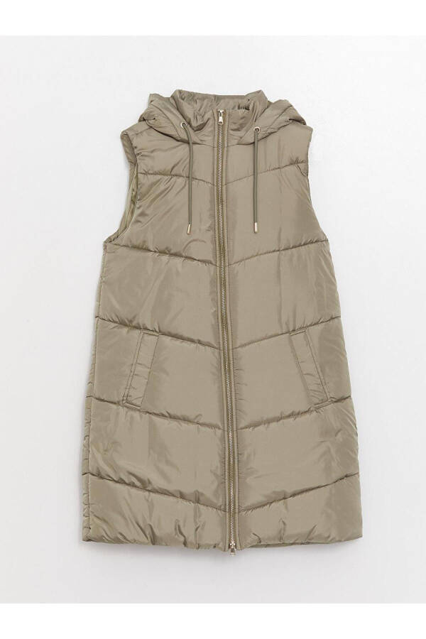 LCW Women's Hooded Puffer Vest - 7