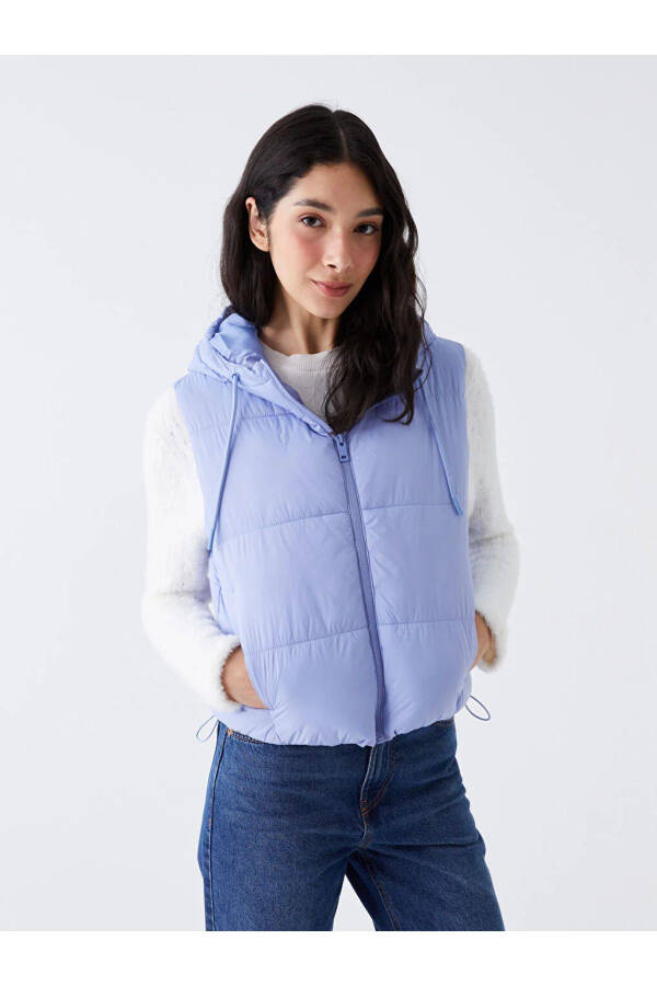 LCW Women's Hooded Puffer Vest - 1