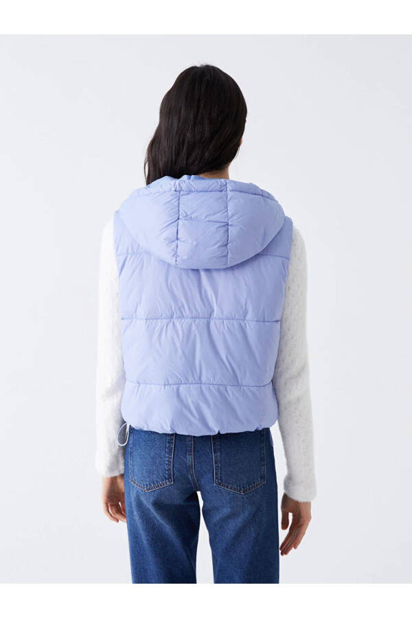 LCW Women's Hooded Puffer Vest - 4