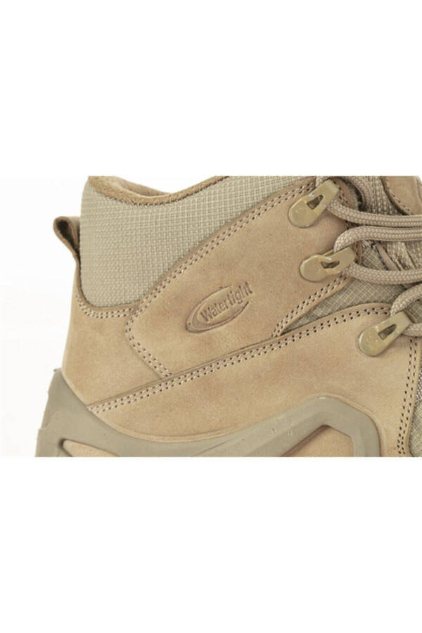 Leather Beige Men's Waterproof Tactical Boots P1492nbj - 5