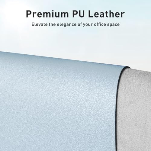 Leather Desk Pad Protector, Mouse Pad, Office Desk Mat, Non-Slip PU Leather Desk Blotter, Laptop Desk Pad, Waterproof Desk Writing Pad for Office and Home (31.5