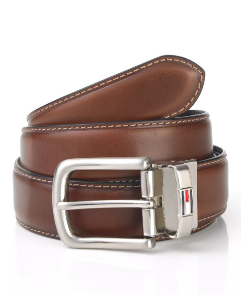 Leather Reversible Dress Men's Belt Brown/Black - 7