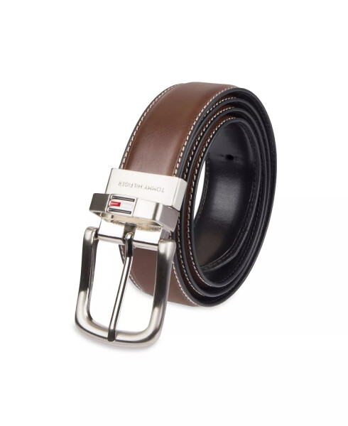 Leather Reversible Dress Men's Belt Brown/Black - 8