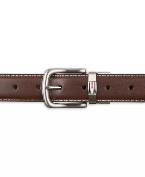 Leather Reversible Dress Men's Belt Brown/Black - 9