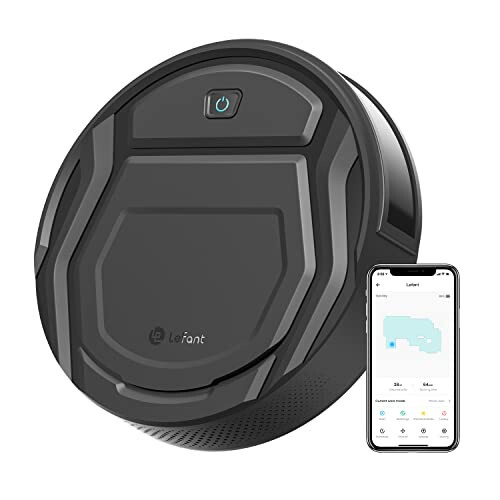 Lefant M210Pro Robot Vacuum Cleaner,Strong Suction,120 Mins Run Time,Wi-Fi Connected,Scheduled Cleaning,Compatible with Alexa,Slim Self-Charging Robotic Vacuum Cleaner for Home,Pet Hair,Hard Floors - 1