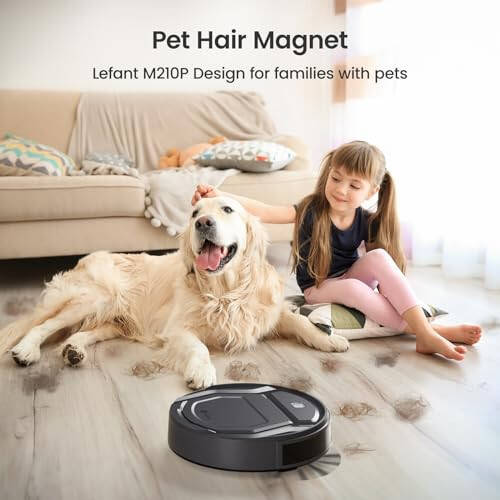 Lefant M210Pro Robot Vacuum Cleaner,Strong Suction,120 Mins Run Time,Wi-Fi Connected,Scheduled Cleaning,Compatible with Alexa,Slim Self-Charging Robotic Vacuum Cleaner for Home,Pet Hair,Hard Floors - 2