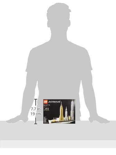 LEGO Architecture Нью-Йорк 21028, Собери сам модель небоскребов Нью-Йорка для взрослых и детей (598 деталей), Многоцветный - 1