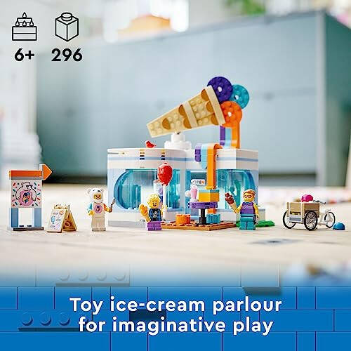 LEGO City Ice-Cream Shop 60363 Building Toy Set, Includes a Cargo Bike, 3 Minifigures and Lots of Fun Features and Accessories for Imaginative Role Play, Great Birthday Gift Idea for Kids - 32