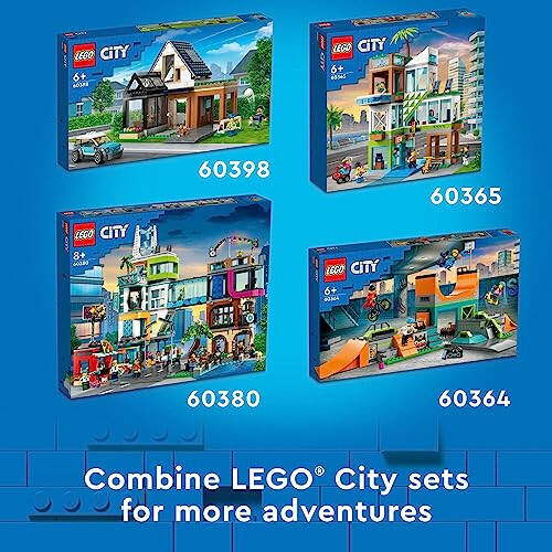 LEGO City Ice-Cream Shop 60363 Building Toy Set, Includes a Cargo Bike, 3 Minifigures and Lots of Fun Features and Accessories for Imaginative Role Play, Great Birthday Gift Idea for Kids - 36