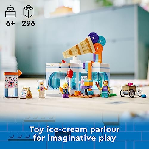 LEGO City Ice-Cream Shop 60363 Building Toy Set, Includes a Cargo Bike, 3 Minifigures and Lots of Fun Features and Accessories for Imaginative Role Play, Great Birthday Gift Idea for Kids - 26