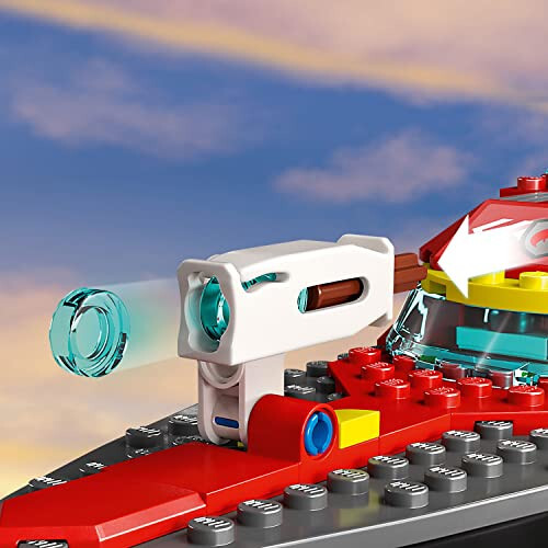 LEGO City Yong'in Qutqaruv Kemasi 60373, Suv Usta Yuradigan O'yinchoq, Jetpack, Qayiq va 3 Minifigura bilan, Har Kunlik Qahramon O'yinchoqlari Bolalar, O'g'il va Qizlar Uchun 5 Yosh va Undan Katta - 3