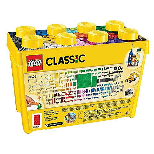 LEGO Classic Large Creative Brick Box 10698 Building Toy Set, Toy Storage Solution for Home or Classrooms, Interactive Building Toy for Kids, Boys, and Girls - 7