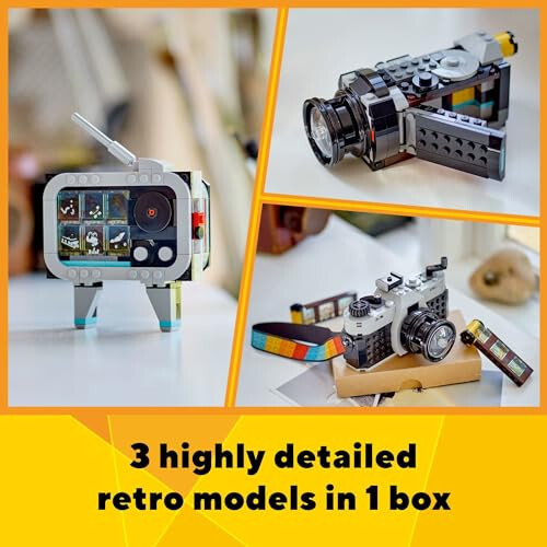 LEGO Creator 3 in 1 Retro Camera Toy, Transforms from Toy Camera to Retro Video Camera to Retro TV Set, Photography Gift for Boys and Girls Ages 8 Years Old and Up Who Enjoy Creative Play, 31147 - 2