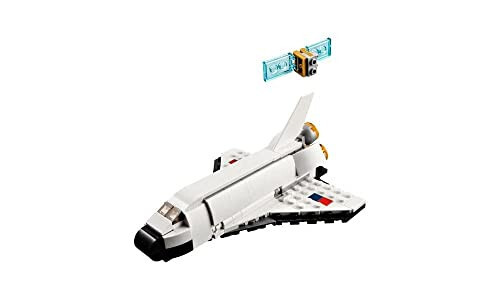 LEGO Creator 3 in 1 Space Shuttle Building Toy for Kids, Creative Gift Idea for Boys and Girls Ages 6 and Up, Build and Rebuild This Space Shuttle Toy into an Astronaut Figure or a Spaceship, 31134 - 3